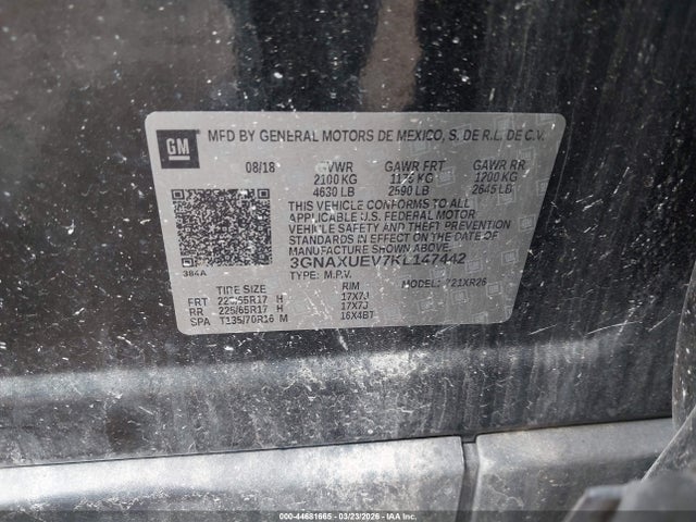 2019 CHEVROLET EQUINOX 3GNAXUEV7KL147442 Photo 8