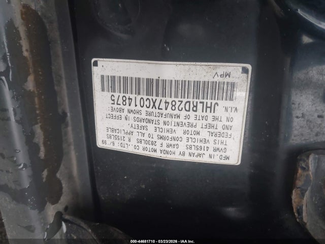 1999 HONDA CR-V JHLRD2847XC014875 Photo 8
