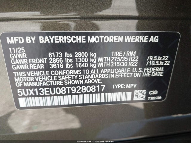 5UX13EU08T9280817 BMW X5 Sdrive40i