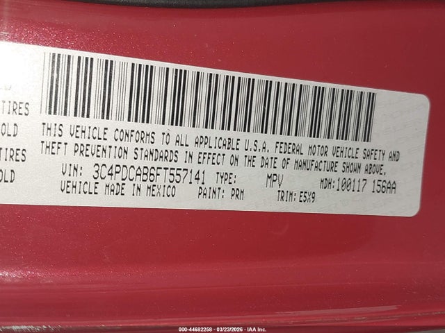 2015 DODGE JOURNEY 3C4PDCAB6FT557141 Photo 8