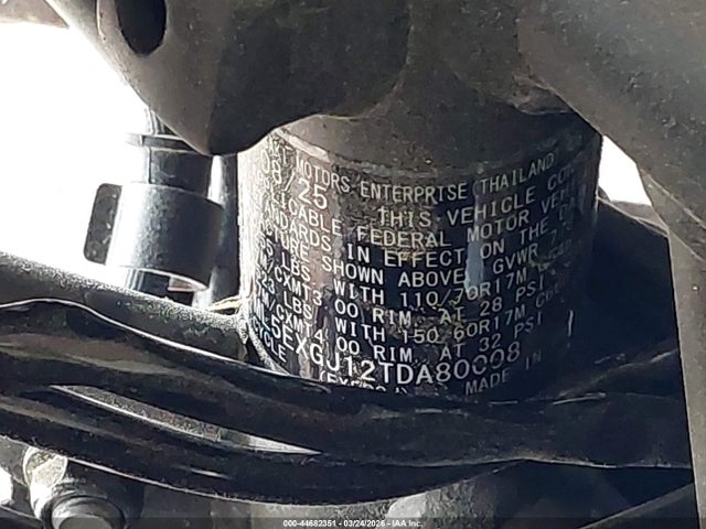 2026 Kawasaki Ex500 A/b მანქანა იყიდება აუქციონზე, vin: ML5EXGJ12TDA80008, აუქციონის ნომერი: 44682351