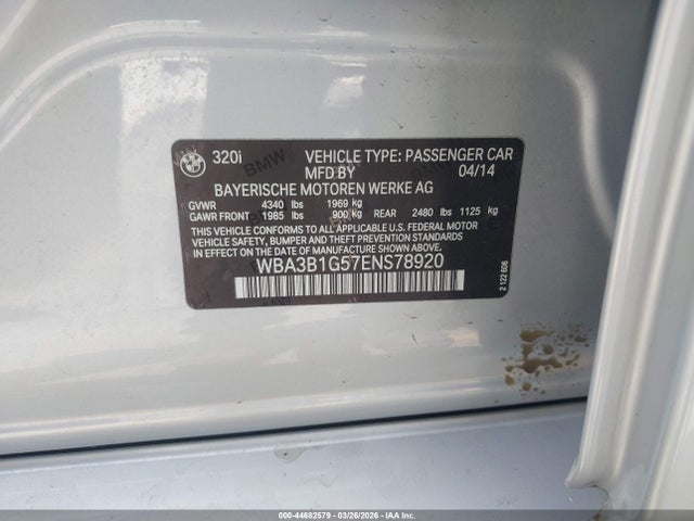 WBA3B1G57ENS78920 BMW 320i