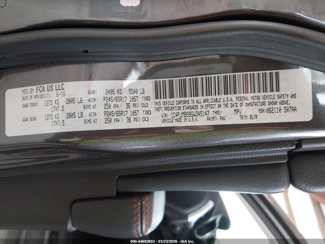 Jeep Cherokee Trailhawk 2016 1C4PJMBS9GW345147 Image 9