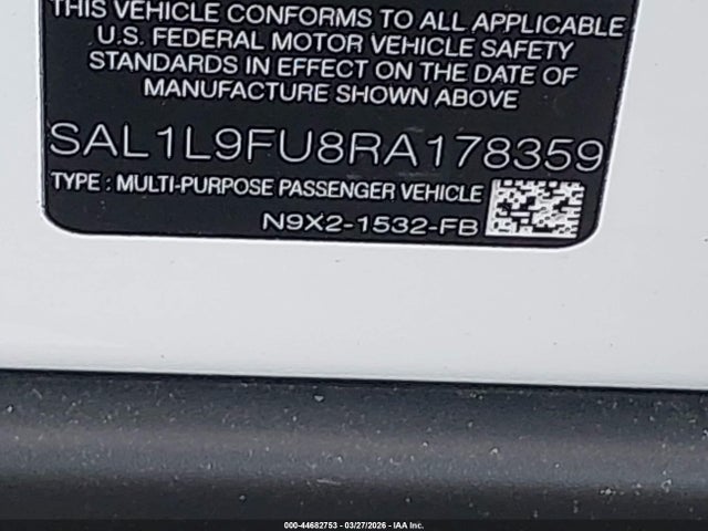 SAL1L9FU8RA178359 Land Rover Range Rover Sport Dynamic Se