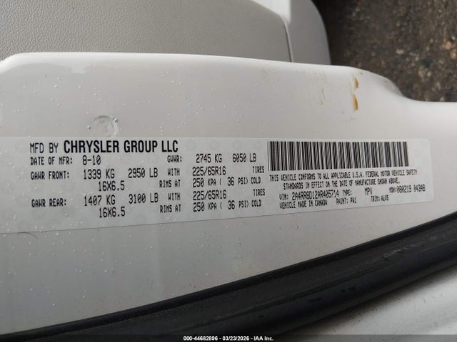 2010 CHRYSLER TOWN & COUNTRY 2A4RR8D12AR405714 Photo 8