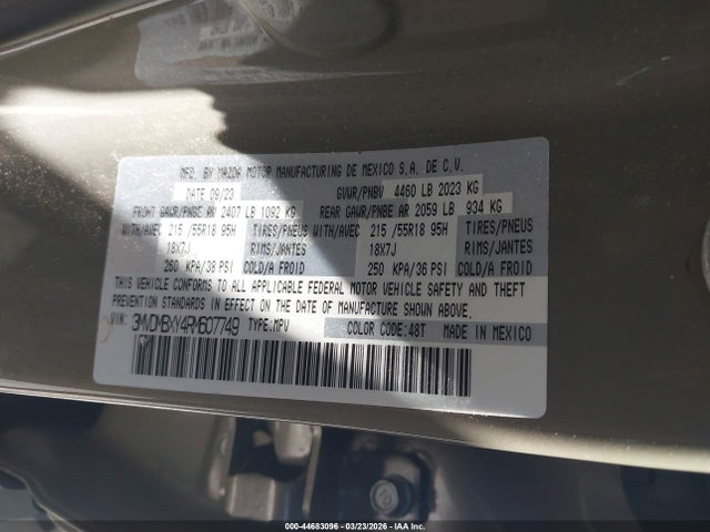 Aukcja sprzedaży 2024 Mazda Cx-30 2.5 Carbon Turbo, vin: 3MVDMBXY4RM607749, numer aukcji: 44683096