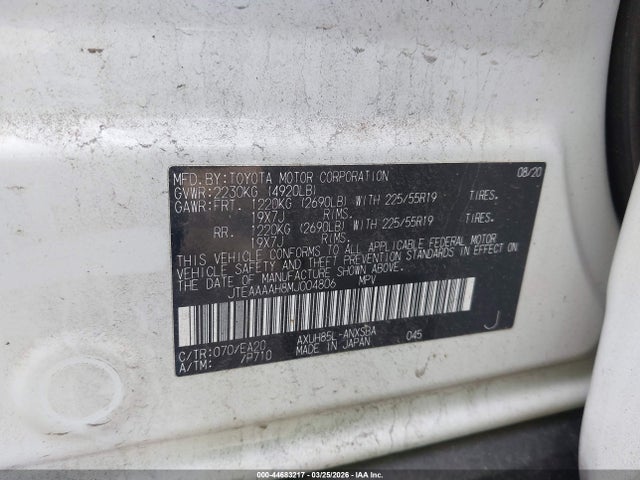 Toyota Venza Limited 2021 JTEAAAAH8MJ004806 Image 9
