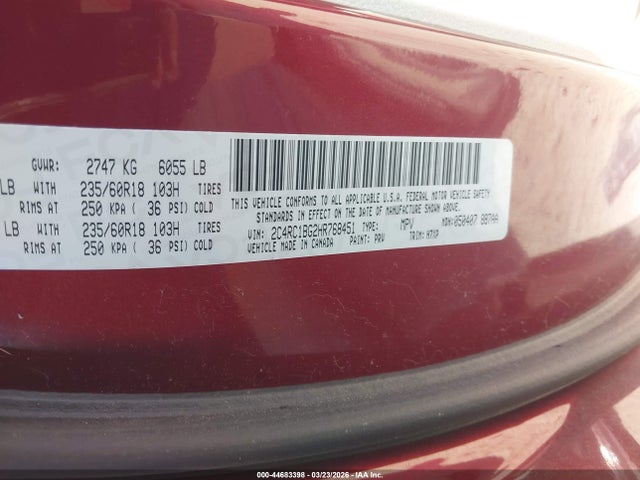 2017 CHRYSLER PACIFICA 2C4RC1BG2HR768451 Photo 8