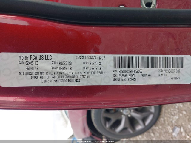 Продаж на аукціоні авто 2017 Dodge Charger R/t Rwd, vin: 2C3CDXCT0HH652936, номер лоту: 44683410