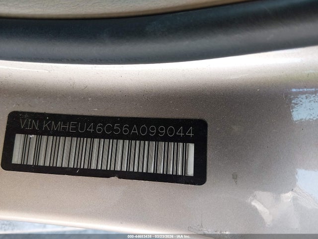 Aukcja sprzedaży 2006 Hyundai Sonata Gls, vin: KMHEU46C56A099044, numer aukcji: 44683438