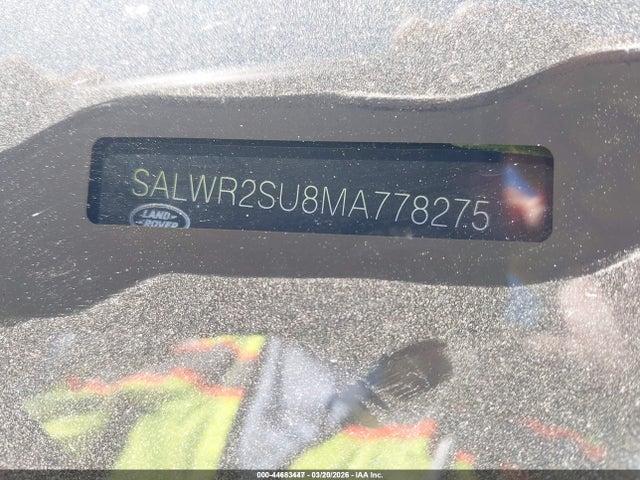 SALWR2SU8MA778275 Land Rover Range Rover Sport Hse Silver Edition Mhev