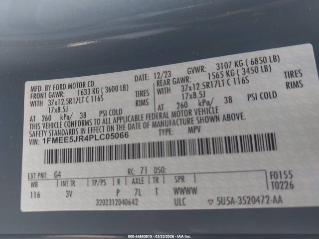 Ford Bronco Raptor 2023 1FMEE5JR4PLC05066 Image 9