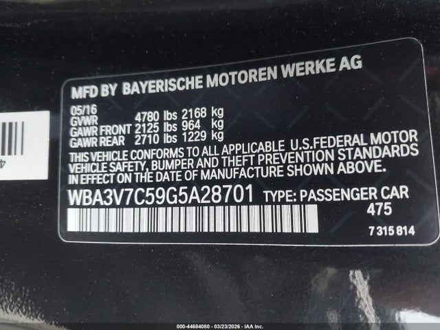 2016 BMW 428I WBA3V7C59G5A28701 Photo 8