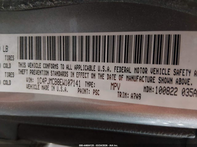 2014 JEEP CHEROKEE 1C4PJMCB8EW107141 Photo 8