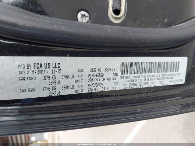 1C6RR6GT8GS183007 RAM 1500 Lone Star