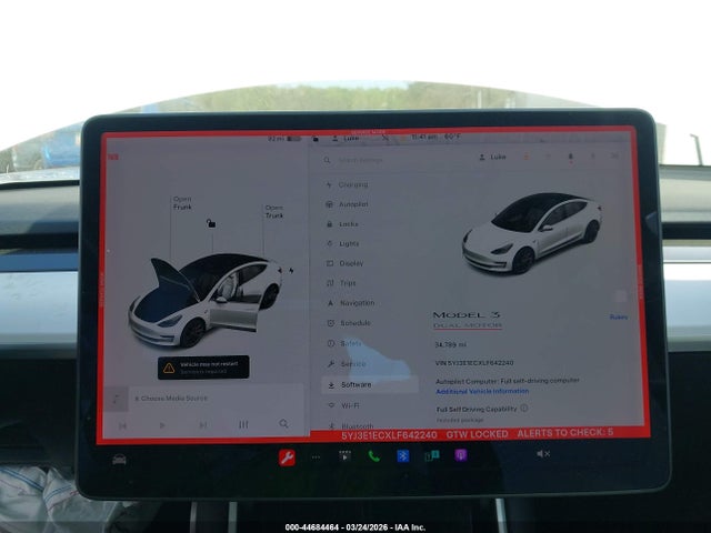 Aukcja sprzedaży 2020 Tesla Model 3 Performance Dual Motor All-wheel Drive, vin: 5YJ3E1ECXLF642240, numer aukcji: 44684464