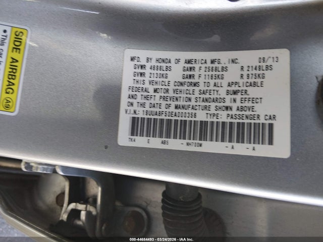 2014 ACURA TL 19UUA8F50EA000356 Photo 8
