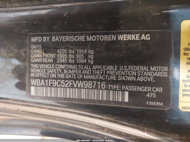 2015 BMW 228I WBA1F9C52FVW98716 Photo 8