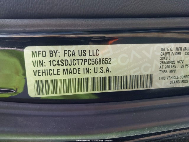 2023 DODGE DURANGO 1C4SDJCT7PC568652 Photo 8