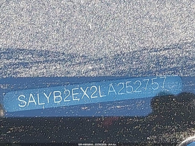 Aukcja sprzedaży 2020 Land Rover Range Rover Velar P250 S, vin: SALYB2EX2LA252757, numer aukcji: 44684644