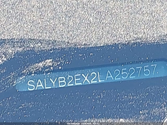 Aukcja sprzedaży 2020 Land Rover Range Rover Velar P250 S, vin: SALYB2EX2LA252757, numer aukcji: 44684644