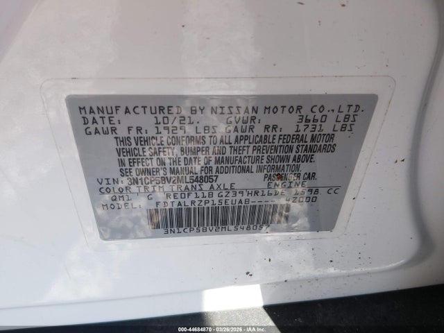 2021 NISSAN KICKS 3N1CP5BV2ML548057 Photo 8