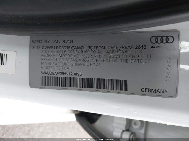 2017 AUDI A6 WAUD8AFC6HN123895 Photo 8
