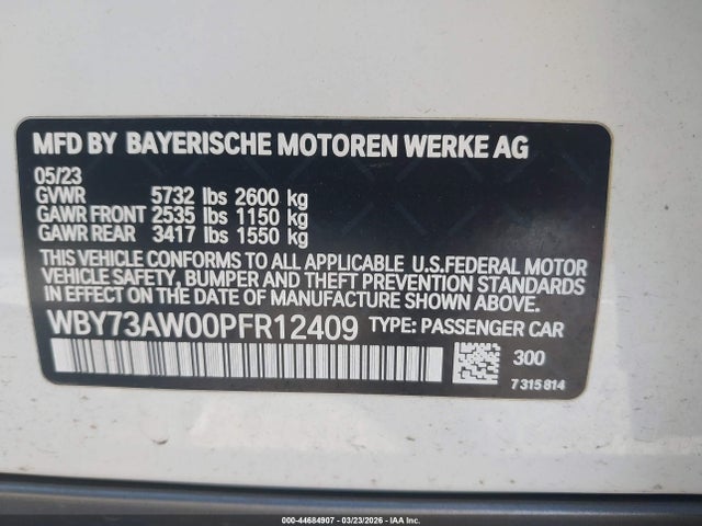BMW I4 Edrive40 2023 WBY73AW00PFR12409 Image 9