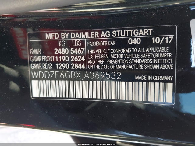 2018 MERCEDES-BENZ E 400 WDDZF6GBXJA369532 Photo 8