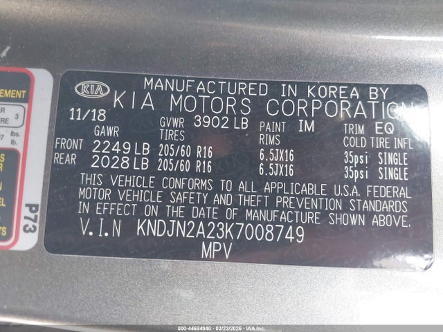 KNDJN2A23K7008749 KIA Soul
