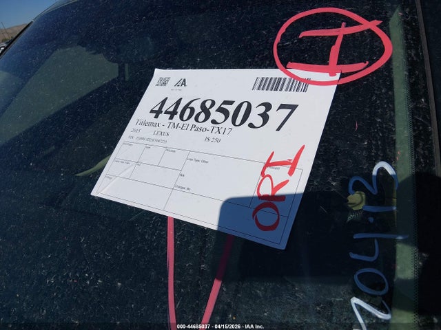 JTHBF1D23F5047235 Lexus IS 250