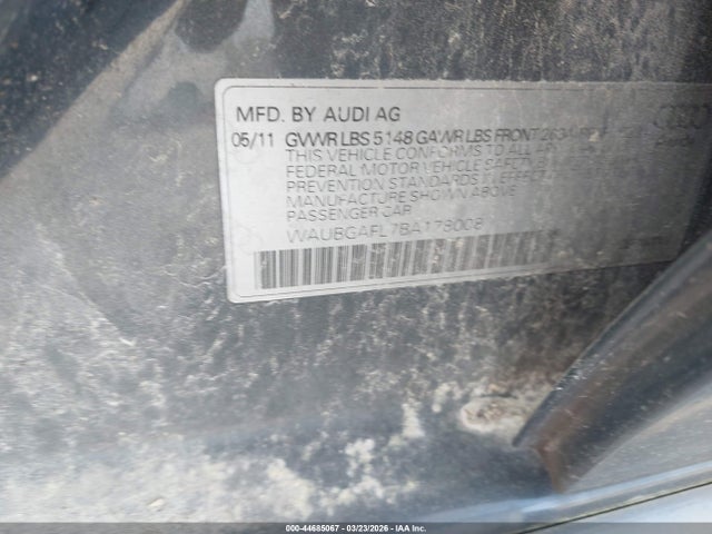 2011 AUDI S4 WAUBGAFL7BA178008 Photo 8