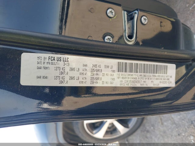 Aukcja sprzedaży 2019 Jeep Cherokee Limited 4x4, vin: 1C4PJMDX5KD423517, numer aukcji: 44685089