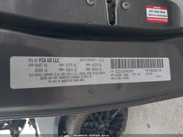 Продаж на аукціоні авто 2015 Dodge Charger Sxt, vin: 2C3CDXJG5FH919670, номер лоту: 44685180