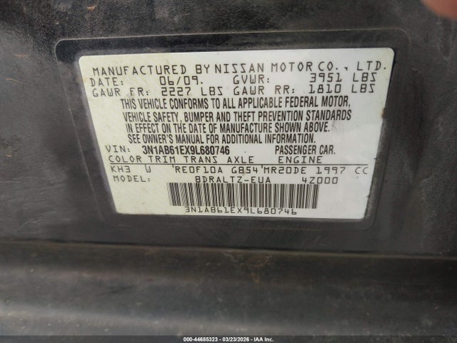 2009 NISSAN SENTRA 3N1AB61EX9L680746 Photo 8