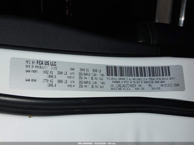 Dodge Durango Sxt 2015 1C4RDJAG1FC745974 Image 9