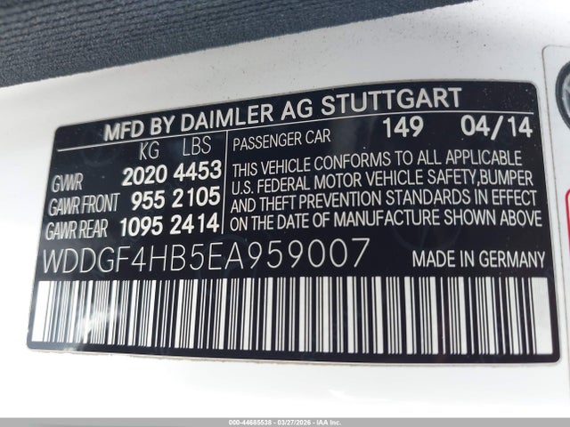 Продаж на аукціоні авто 2014 Mercedes-benz C 250 Sport, vin: WDDGF4HB5EA959007, номер лоту: 44685538
