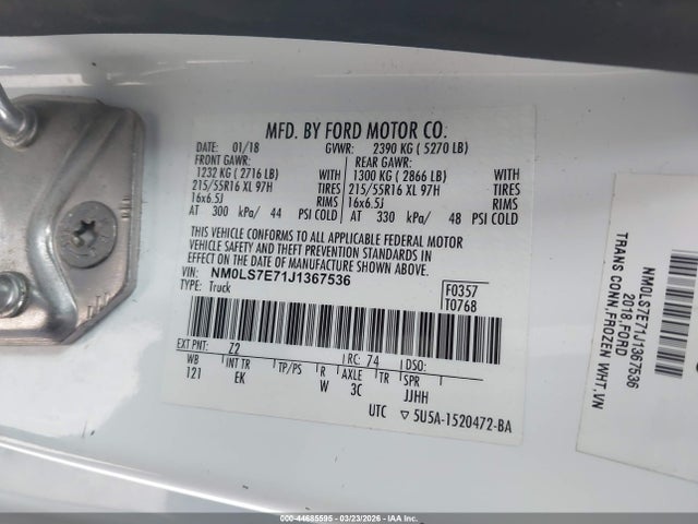 2018 FORD TRANSIT CONNECT NM0LS7E71J1367536 Photo 8