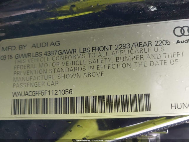 2015 AUDI A3 WAUACGFF5F1121056 Photo 8