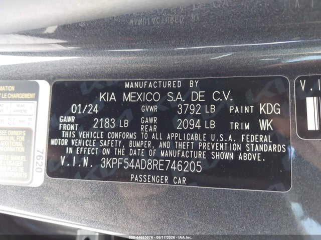 KIA Forte Gt-line 2024 3KPF54AD8RE746205 Image 9
