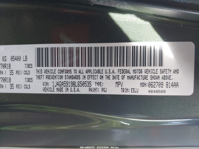 Aukcja sprzedaży 2008 Jeep Wrangler Unlimited Sahara, vin: 1J4GA59198L650535, numer aukcji: 44685767