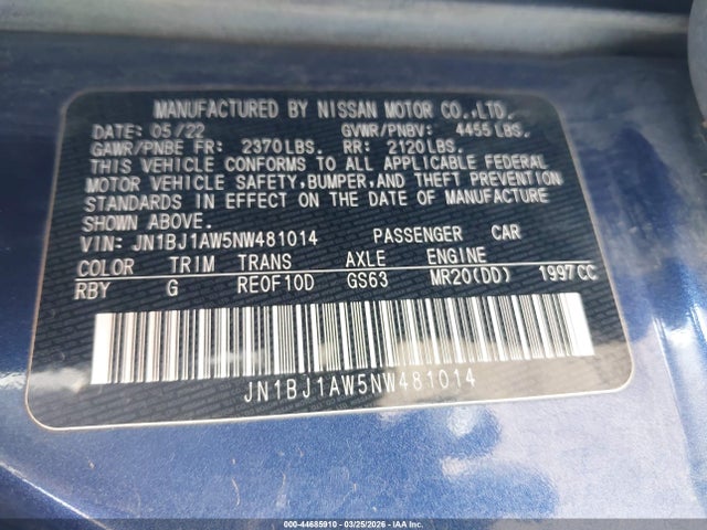 2022 NISSAN ROGUE SPORT JN1BJ1AW5NW481014 Photo 8