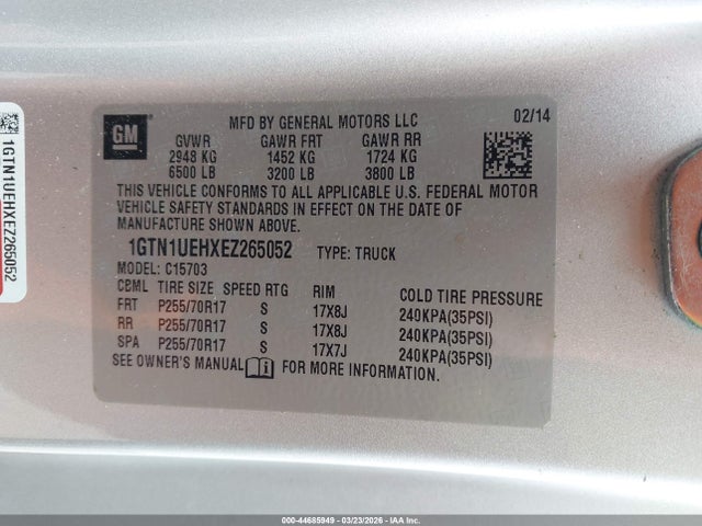 GMC Sierra 1500 Sle 2014 1GTN1UEHXEZ265052 Image 9