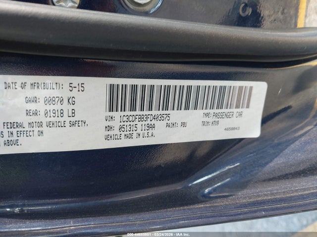 1C3CDFBB3FD403575 Dodge DART SXT