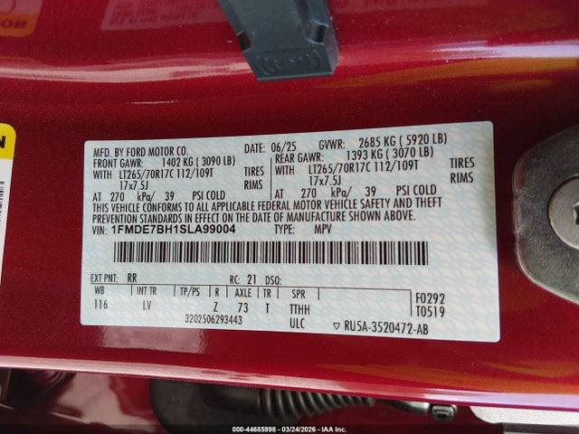 2025 FORD BRONCO 1FMDE7BH1SLA99004 Photo 8