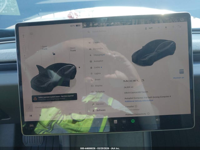 2024 Tesla Model 3 Long Range Dual Motor All-wheel Drive/rear-wheel Drive მანქანა იყიდება აუქციონზე, vin: 5YJ3E1EAXRF730311, აუქციონის ნომერი: 44686026
