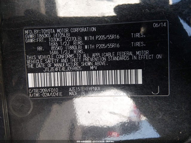 Scion XB 2014 JTLZE4FE4EJ059805 Image 9