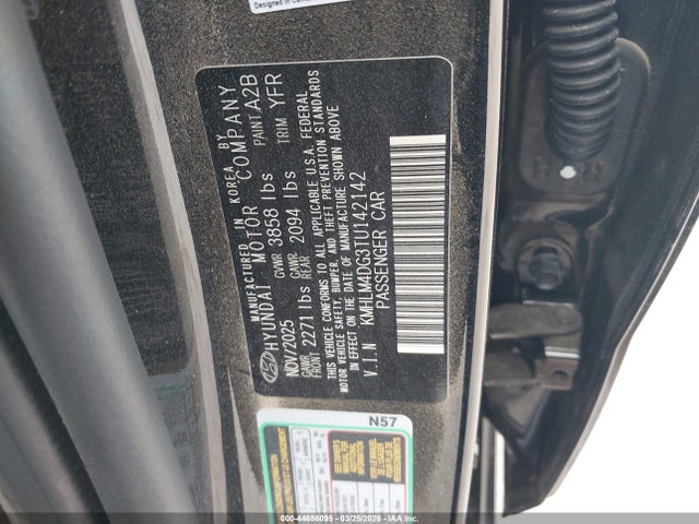 Aukcja sprzedaży 2026 Hyundai Elantra Sel Sport, vin: KMHLM4DG3TU142142, numer aukcji: 44686095