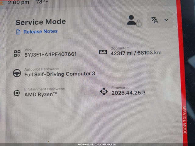 Tesla Model 3 Rear-wheel Drive 2023 5YJ3E1EA4PF407661 Image 15