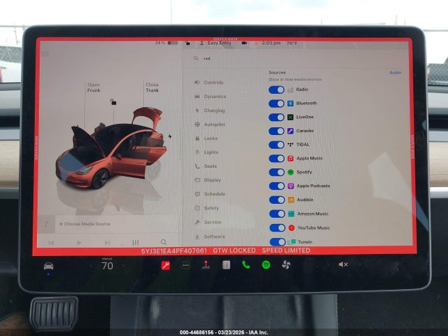 Tesla Model 3 Rear-wheel Drive 2023 5YJ3E1EA4PF407661 Image 18